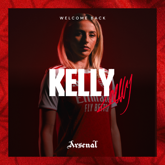 官方：克洛伊·凯利永久转会加盟阿森纳女足